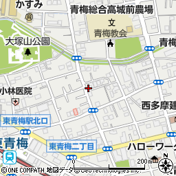東京都青梅市東青梅3丁目2-3周辺の地図