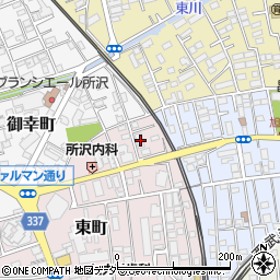 埼玉県所沢市東町24-6周辺の地図