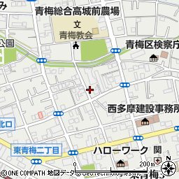 東京都青梅市東青梅3丁目16-6周辺の地図