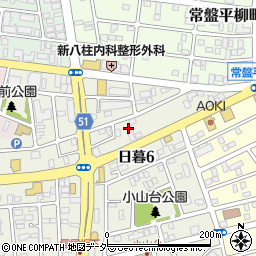 千葉県松戸市日暮6丁目72周辺の地図