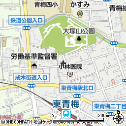 東京都青梅市東青梅2丁目6-25周辺の地図