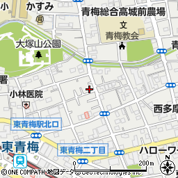 東京都青梅市東青梅2丁目21-47周辺の地図