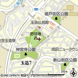 千葉県成田市玉造7丁目周辺の地図