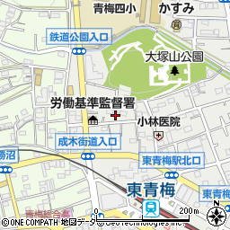 東京都青梅市東青梅2丁目6-27周辺の地図