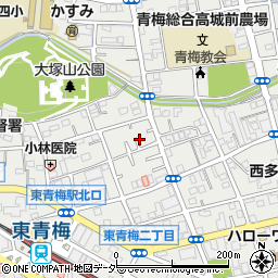 東京都青梅市東青梅2丁目21-24周辺の地図