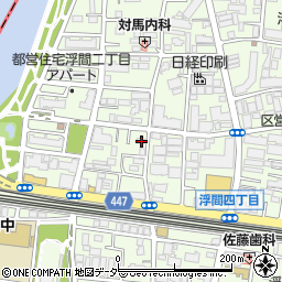 東京都北区浮間2丁目24-24周辺の地図