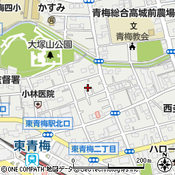東京都青梅市東青梅2丁目21周辺の地図