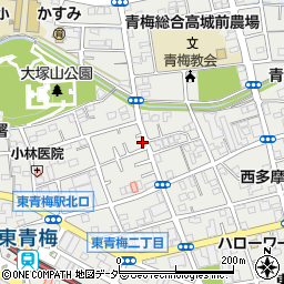 東京都青梅市東青梅2丁目21-58周辺の地図