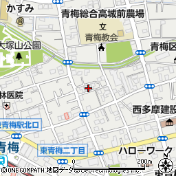 東京都青梅市東青梅3丁目2周辺の地図
