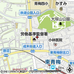 東京都青梅市東青梅2丁目6-5周辺の地図