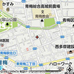 東京都青梅市東青梅3丁目2-4周辺の地図