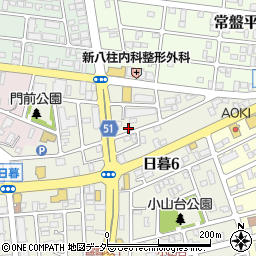 千葉県松戸市日暮6丁目44周辺の地図