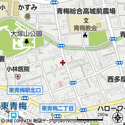 東京都青梅市東青梅2丁目21-46周辺の地図
