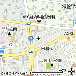千葉県松戸市日暮6丁目46周辺の地図