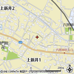 埼玉県所沢市上新井2丁目14周辺の地図