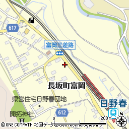 山梨県北杜市長坂町富岡3254周辺の地図