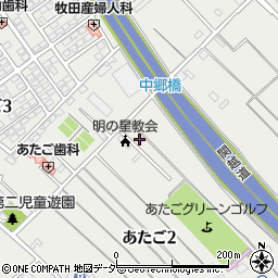 聖イエス会　明の星教会周辺の地図