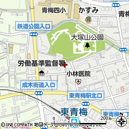 東京都青梅市東青梅2丁目6-14周辺の地図