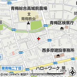 東京都青梅市東青梅3丁目16-19周辺の地図