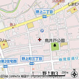 東京都青梅市野上町周辺の地図