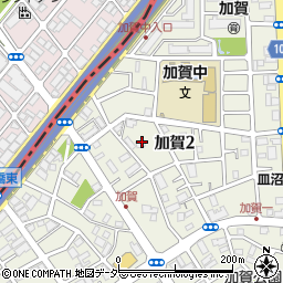 東京都足立区加賀2丁目周辺の地図