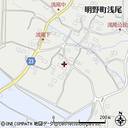 山梨県北杜市明野町浅尾1550周辺の地図