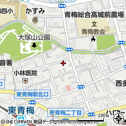 東京都青梅市東青梅2丁目21-11周辺の地図