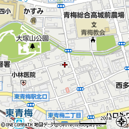 東京都青梅市東青梅2丁目21-54周辺の地図