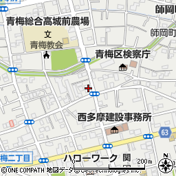 東京都青梅市東青梅3丁目16-17周辺の地図