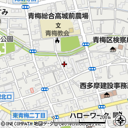 東京都青梅市東青梅3丁目16-58周辺の地図