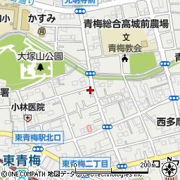 東京都青梅市東青梅2丁目21-3周辺の地図