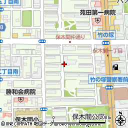 東京都足立区竹の塚3丁目周辺の地図