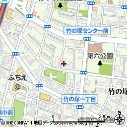 エンゼルハイム竹の塚駅前周辺の地図