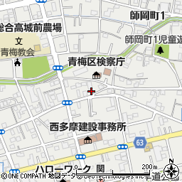 東京都青梅市東青梅3丁目17-22周辺の地図