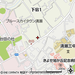 東京都清瀬市下宿1丁目177周辺の地図