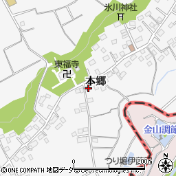 埼玉県所沢市本郷761周辺の地図