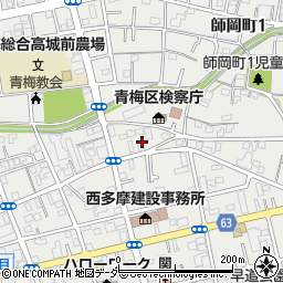 東京都青梅市東青梅3丁目17周辺の地図
