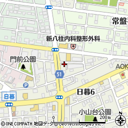 千葉県松戸市日暮6丁目30周辺の地図