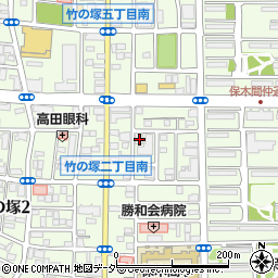 ビッグエコー BIG ECHO 竹の塚店周辺の地図
