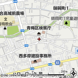 東京都青梅市東青梅3丁目17-9周辺の地図