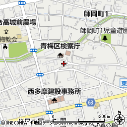 東京都青梅市東青梅3丁目17-11周辺の地図