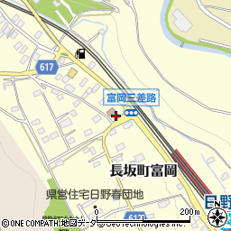 山梨県北杜市長坂町富岡83-3周辺の地図