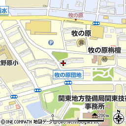 千葉県松戸市牧の原周辺の地図