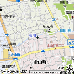 埼玉県所沢市金山町20周辺の地図