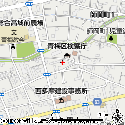 東京都青梅市東青梅3丁目17-7周辺の地図