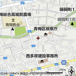 東京都青梅市東青梅3丁目17-5周辺の地図