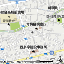東京都青梅市東青梅3丁目17-6周辺の地図