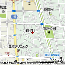 東京都足立区皿沼1丁目8-9周辺の地図