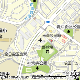 千葉県成田市玉造周辺の地図