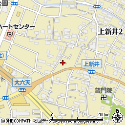 埼玉県所沢市上新井2丁目72周辺の地図